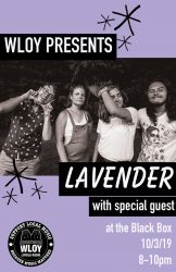 Lavender band poster / Lavender with special guest / WLOY