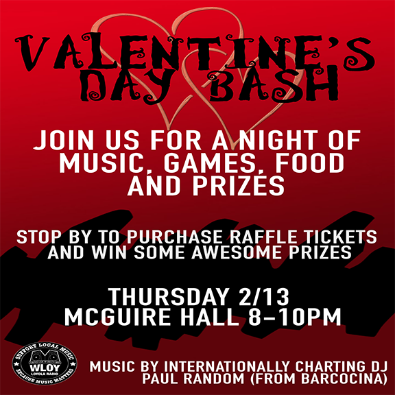 valentines day bash poster / WLOY